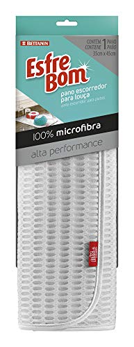 Pano Escorredor Microfibra, EsfreBom, Branco