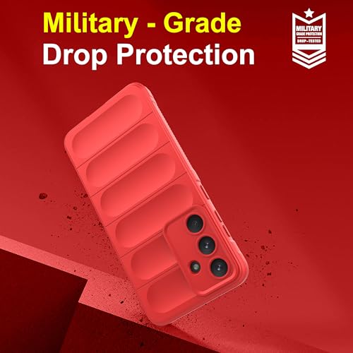 Image of Zapcase Back Case Cover for Samsung Galaxy S25 FE | Compatible for Samsung Galaxy S25 FE Back Cover | Liquid Silicon Magic Case with Camera Protection | Red