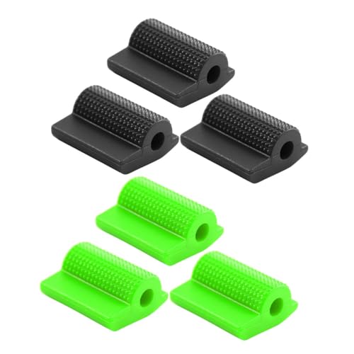 SOPOTUTU 6 piezas Protector Antideslizante para Palanca de Motocicleta Funda de Goma para Cambio de Accesorios Resistentes para Hombres Motociclistas