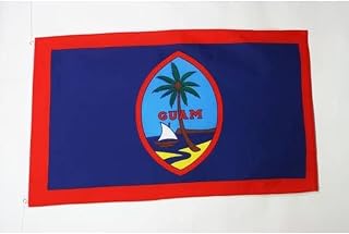 AZ FLAG - Guam Flag - 2x3 Ft - 100D Polyester Guamanian Banner with Two Metal Grommets - Fade Resistant - Vivid Colors - 2' x 3' Feet - 90x60 Cm