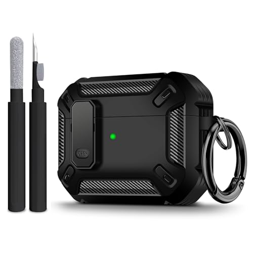 Image of Compatible with Airpods Pro 3 Case(2025),for Airpods Pro 3rd Generation Cases Cover with Keychain Cleaner Kit Soft Silicone Shockproof Cover for Women Men