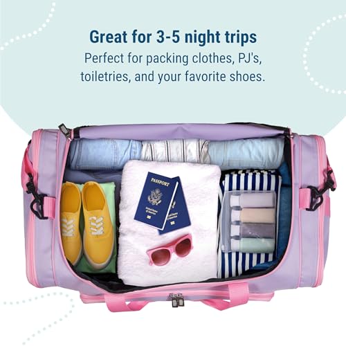 Image of Wildkin Kids Weekender Duffel Bag - Carry-On Size for School, Travel, & Sleepovers