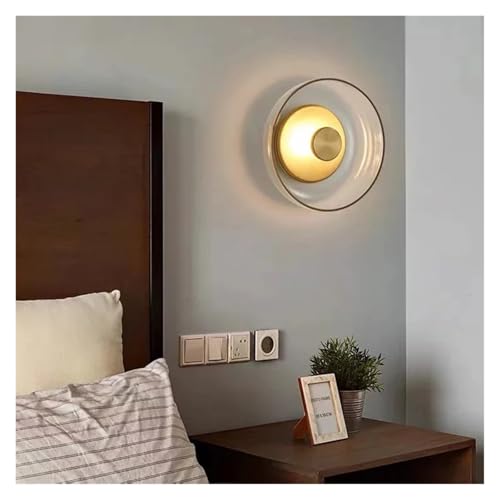 Luces de techo creativas for dormitorio con lámpara de pared de cristal 5