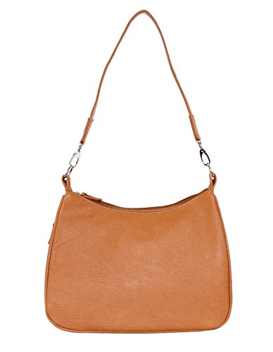 GTM womens Concealed Carry Basic Hobo Handbag, Tan, Small US