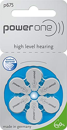 Powerone Zinc Air Hearing Aid Batteries (Blue) Size 675 Pack Of 60 #TOP1