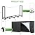 GARDENWORK 8FT Firewood Rack Outdoor with Cover,Heavy Duty Fire wood Log Holder,Wood Storage Racks with 600D Oxford Cover for Indoor and Outdoor with Firewood Bag