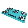 Cooktop 5 bocas Chamalux ultra chama verde água T.C BIVOLT 5 41SCIm2MoPL. SL500 . SS100