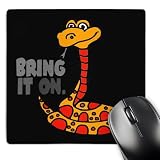 3dRose Cool Funny Bring it on Python Snake Talking to Python Hunters - Mouse Pads (mp-370705-1)