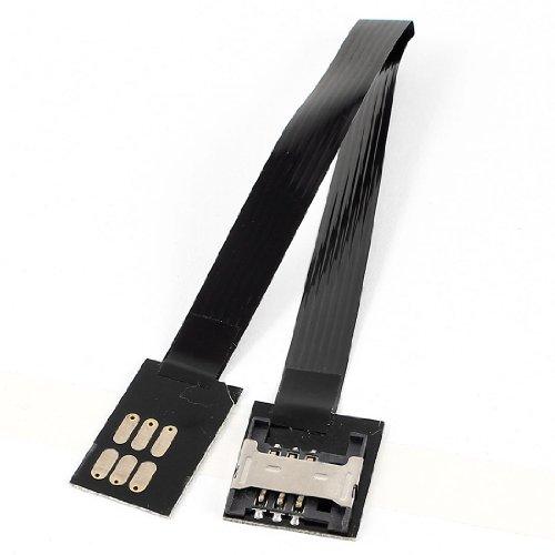 PRAV® Micro SIM to SIM Card Extender Slot FFC FPC Cable Black for Phone ...