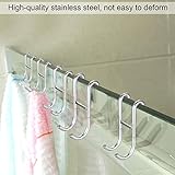 Hochwertiges Material: Der Duschhaken edelstahl besteht aus Edelstahl 304, und die hochwertige verchromte Schicht kann den Haken schützen und ihm eine glänzende Oberfläche verleihen. Absolut rostfrei, stark und langlebig.