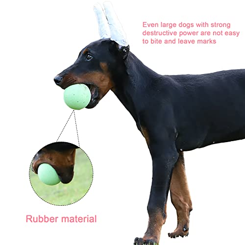 3Stück Hundeball Spielzeug 4cm Gummi Hundespielzeug Ball Unzerstörbares Hundespielzeug Kauspielzeug Elastische Toss Ballspielzeug für Hund Welpen Katzen Interaktives Hundespielzeug für Training