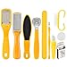 Produktbild Lurrose Pediküre Tools Kit Fußfeilenraspel Professioneller Langlebiger Fußkallusentferner 10 in 1 Kallusraspel zum Entfernen Harter Rissiger Abgestorbener Hautschüppchen für Die Heimreise
