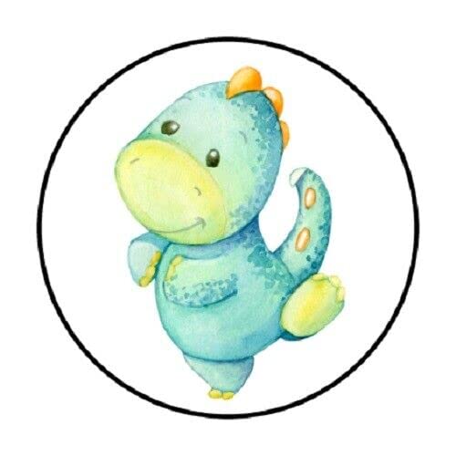 48 Pcs Baby Dinosaur​​​​ Stickers Envelope Seals Labels Round Tags, Stamps Sticker For Gift Cards, Envelopes, Boxes For Holiday, Birthday, Christmas #TOP4