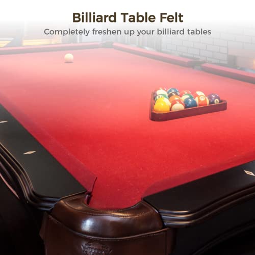Anjetan Billiard Cloth, 8.53ft Pool Table Felt Cloth for 8ft Pool Tables, Billiard Protector with 6 Cloth Strips Used for Home, Clubs, Bars