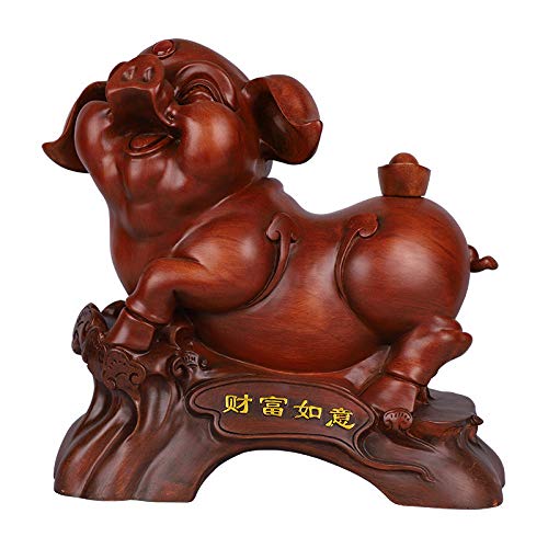 Petite statue de cochon créative pour décoration étagère