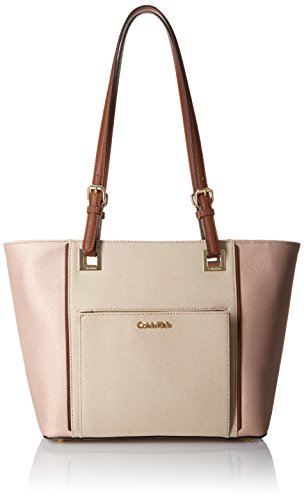 Calvin Klein Saffiano Top-Zip Tote Bag