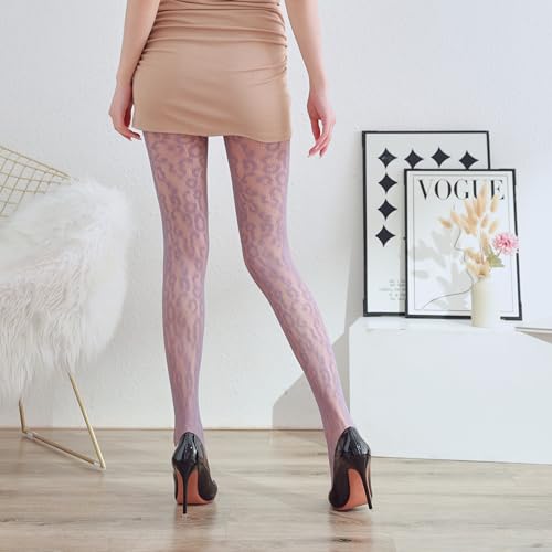 Image of Sahabowi Fishnet Pantyhose For Women Sheer High Waist Tights Control Top Mesh Stockings, Pantyhose12