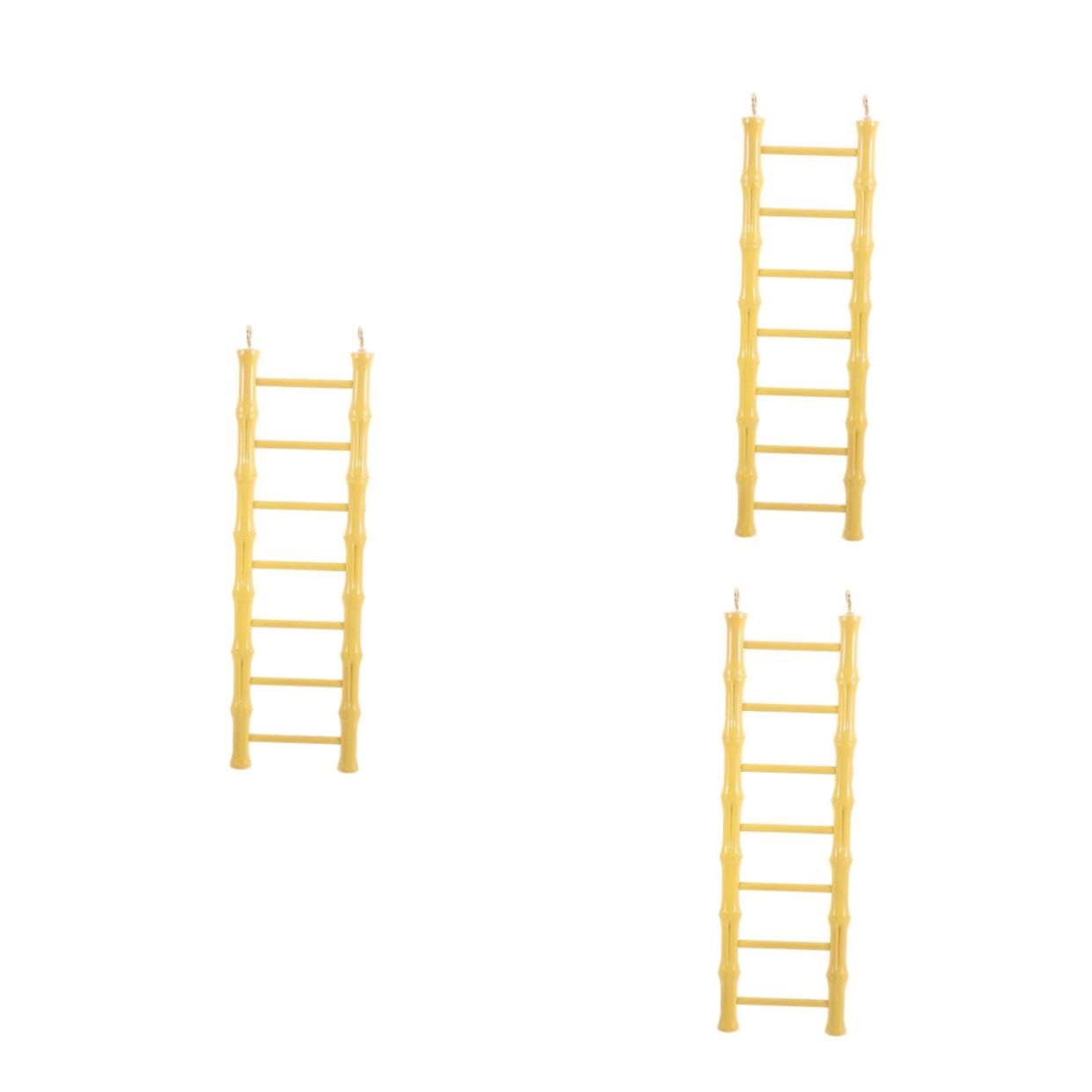 Toddmomy 3pièces Échelle De Grimper pour Hamster Et Perruche Jouet Accessoire De Cage pour Animaux De Compagnie