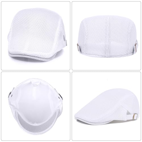 Image of WETOO Men's Flat Cap Gatsby Newsboy Lvy Irish Hats Driving Cabbie Hunting Cap