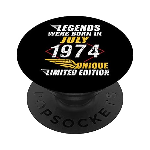 Cumpleaños Julio 1974 Edición Limitada Regalo Legend July PopSockets PopGrip Intercambiable