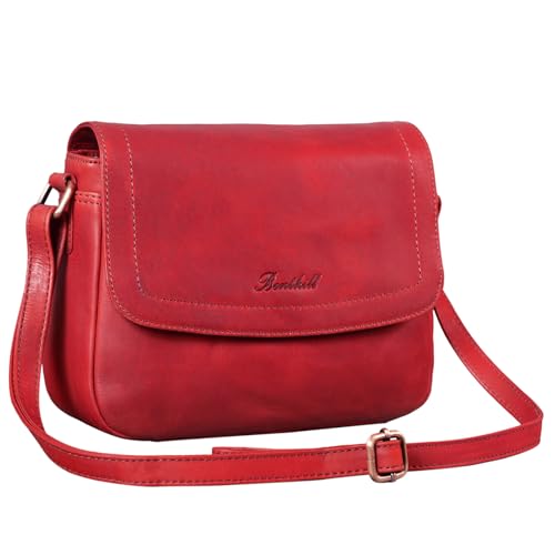 Sac à main femme cuir Benthill : grand sac à bandoulière vintage zippé