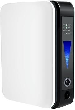 Portable Oxygen Generator, Mini Portable Oxygen Concentration 40% - 60% 110V, Max Flow Rate 2L/min, Continuous Operation for 2-4 Hours, Compact, Lightweight, Living Room, Home Care, Travel, Car Use, Fatigue Recovery Refresh High Concentration Oxygen Device White