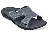 Spenco Women's Kholo Wave Sandal, Black, 7