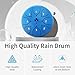 Rsasi Steel Tongue Drum, 6 Inch 8-Note C Tone, Rain Drum for Meditation, Yoga & Mindfulness, Ideal Gift for Music Lovers(Sky Blue, 6 Inch 8 Note)