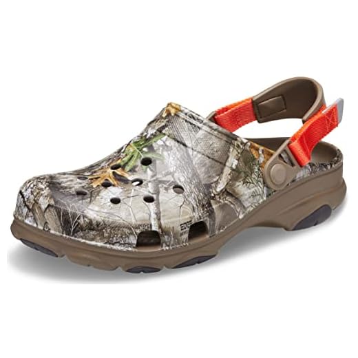Crocs Unisex-Adult Classic All Terrain Camo Clogs,Walnut,11 Men/13 Women