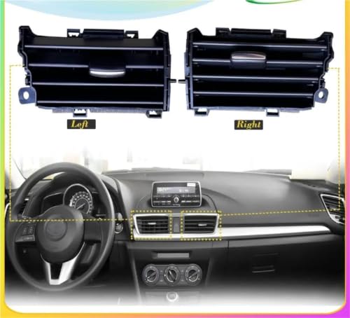 Rejilla de aire acondicionado regulable para salpicadero de Mazda 3 Axela 2