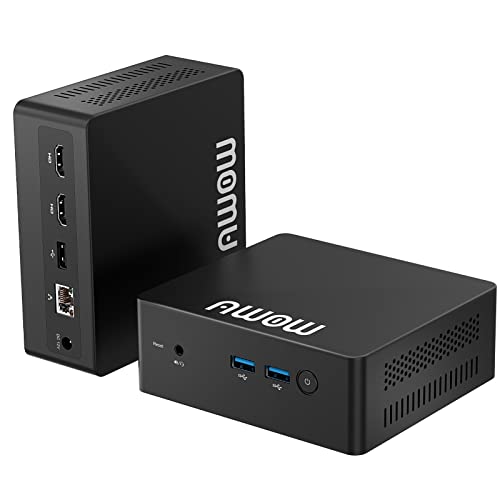 Mini PC, Intel Celeron J3455 8GB DDR4, 128GB M.2 SATA SSD, Mini Desktop Computer, AWOW AL34 Micro PC, Windows 10 Pro, 4K HD, Dual HDMI 1.4, 2.4G/5G Dual WiFi, Gigabit Ethernet, 4 X USB, BT 4.2