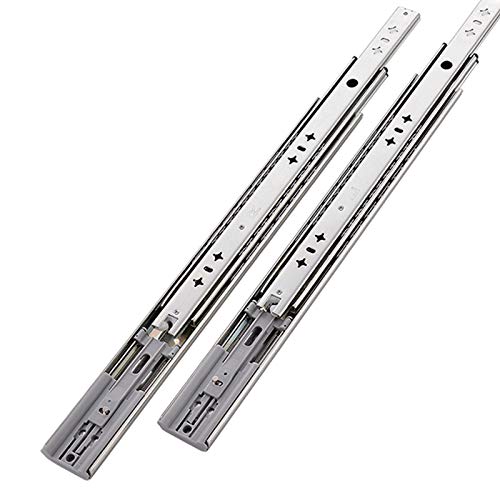 VESLA HOME 1 Pair 22 Inch Heavy Duty 3-Section Full Extension Ball Bearing Soft Close Cabinet Drawer Slides,300 LB Capacity Side Mount Slow Close Drawer Slide Cabinet Hardware,16\" 18\" 20\" 22\" Lengths.