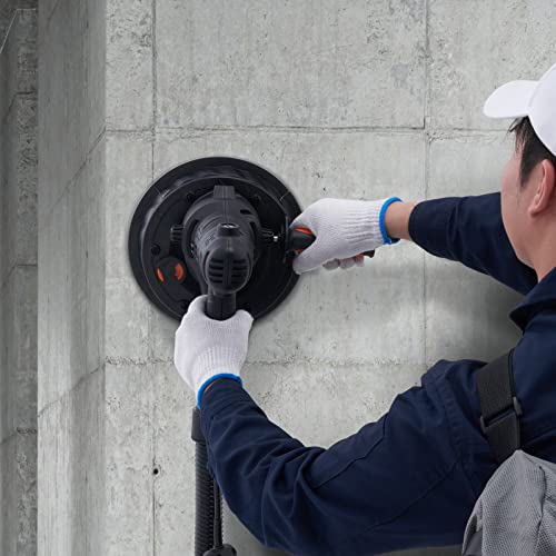 Vevor Drywall Sander, 800W Electric Sander With 12 Sanding Discs, Variable Speed 1200-2300 Rpm Wall Sander With Automatic Vacuum Dust Collection System, Double Led Lights, Dust Bag, Detachable Edge #TOP7
