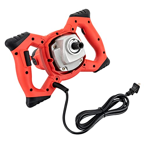 Concrete Mixers Professional Mixer Stirring Tool 1500W Electric Concrete Cement Mortar Mixer 6 Speeds Dual High Low Gear Speed Paint Cement Grout Mixer