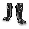 Sanabul-Core-Advanced-Series-Hook-and-Loop-Strap-Kickboxing-Muay-Thai-MMA-Shin-Guards Sanabul Core Advanced Kickboxing Shin Guards | High-Impact Foam, Ergonomic Design, and Secure Hook and Loop for Optimal Training | Muay Thai Shin Guards for Adults and Children (Gunmetal, L/XL)