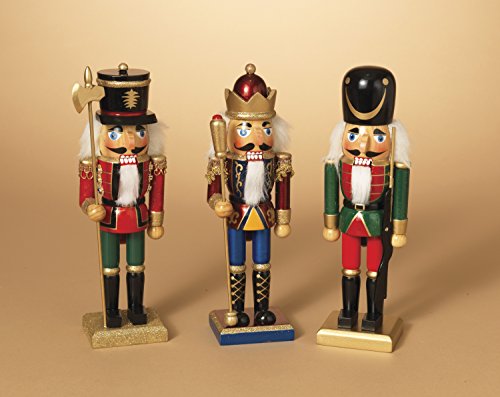 GER Deluxe 10 inch Tall Holiday Wooden Nutcracker Christmas Decor