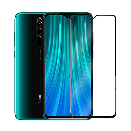 Image of CEDO Tempered Glass for Redmi Note 8 Pro | Screen Protector Full HD Quality Tempered Glass Anti-Scratch Edge to Edge Coverage with Easy Installation Kit (Black)