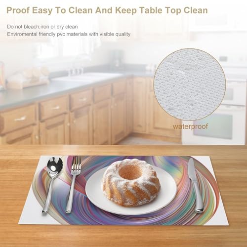 Set de table antidérapant pour protéger la table des assiettes chaudes lot de 6
