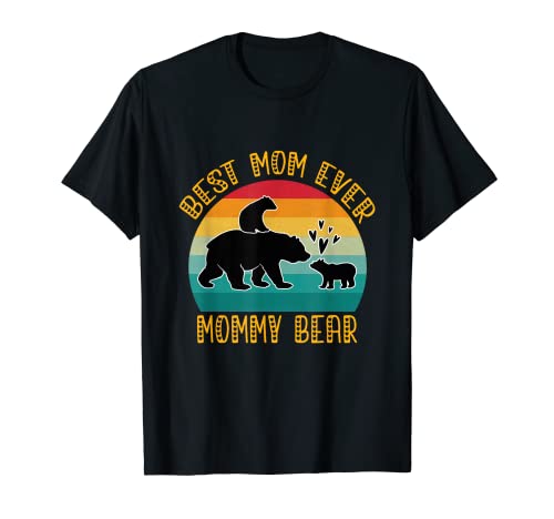Chemise humoristique pour la fête des mères avec inscription « Mama Bear » T-Shirt