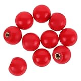 NUSITOU 10pcs M4 Copper Core Bakelite Ball Knobs Revolving Mechanical Handles Black Round Handles for Milling Machines and Industrial Equipment