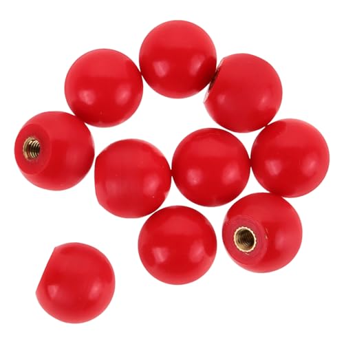 NUSITOU 10pcs M4 Copper Core Bakelite Ball Knobs Revolving Mechanical Handles Black Round Handles for Milling Machines and Industrial Equipment