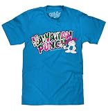Tee Luv Hawaiian Punch Floral Print Soft Touch T-Shirt-large, Turquoise