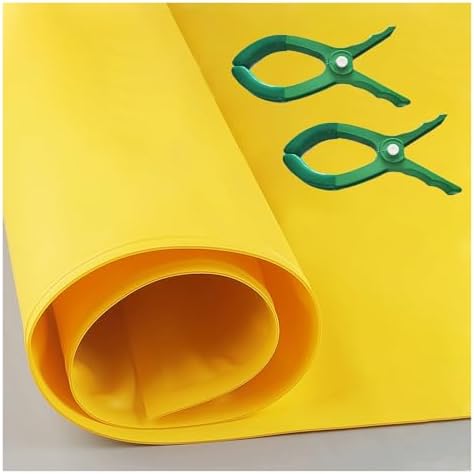 High Voltage Insulating Blanket 0.4/10KV, Lightweight Electrician Safety Mat with 2 Large Clips, Portable Waterproof Insulation for Anti-Electrocution (19.75" x 15.75")
