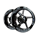 Ruote Adesivi Il design è semplice ed elegante, che migliora l'aspetto della moto. questa è una bella decorazione.Moto Il design accattivante degli adesivi cerchio rende la vostra moto e rendere il un po 'speciale accattivante.diventare più bella.