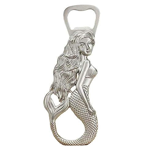 Mermaid Bottle Opener Magnetic Fridge Decoration Solid Durable for Kitchen Bar Restaurant Party Beer Openers