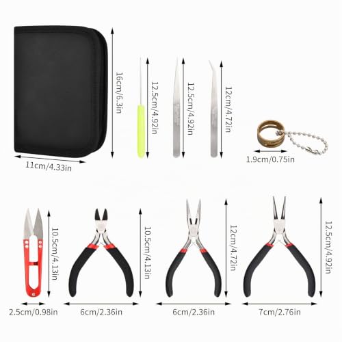 Miniatura 2 de Juego De Herramientas Para Hacer Joyas, 8 Piezas Kit De Herramientas Joyeria De Tijeras, Incluye Alicates, Tijeras, Pinzas Y Otras Herramientas De Joyería Para Fabricación Y Reparación De Bisutería