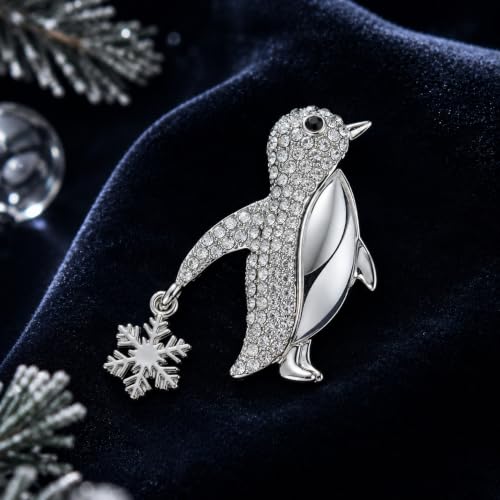 Image of Rhinestone Animal Brooch Pins for Women