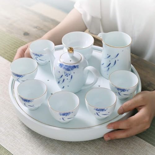 Service à thé Kung Fu céramique peinte main tasse bol moderne