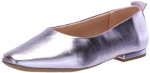 Franco Sarto Womens Vana Slip On Ballet Flat Light Pink Metallic 8.5 W