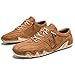 EBICK Men's Casual Sports Shoes, Fashionable Single Shoes, Enlarged Size, Outdoor Anti-Slip Hiking Shoe(Brown,9.5)